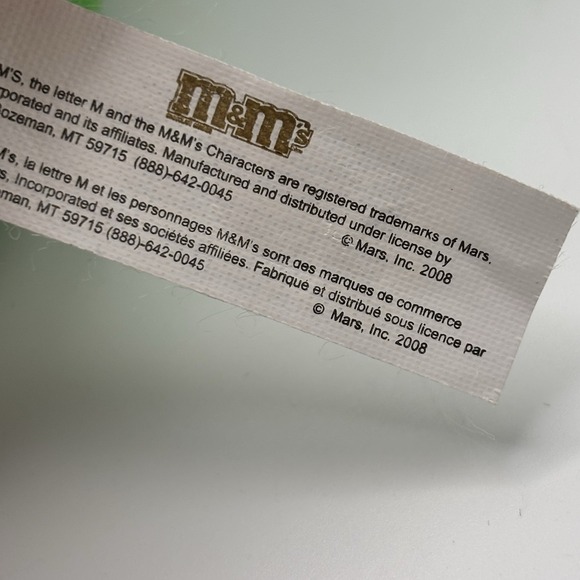 M&M Brand Green Plush Easter Bunny Basket W Baby Bunny Hook Close M&M Plush - Picture 5 of 10